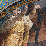 Picture: Mural depicting the Gudrun saga