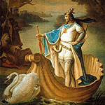 Picture: Mural depicting the Lohengrin saga