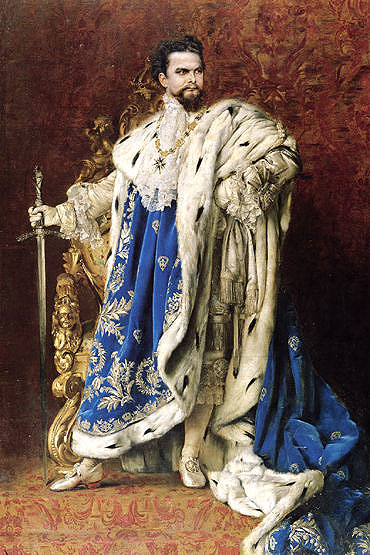 Louis II, peinture de Gabriel Schachinger, 1887
