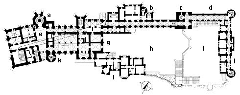 Plan of the castle complex