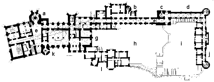 Picture: Plan of the castle complex