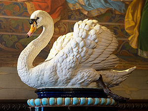 Imagen: Cisne de mayólica, Castillo de Neuschwanstein