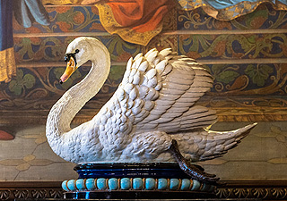 Immagine: Cigno in maiolica, Castello di Neuschwanstein