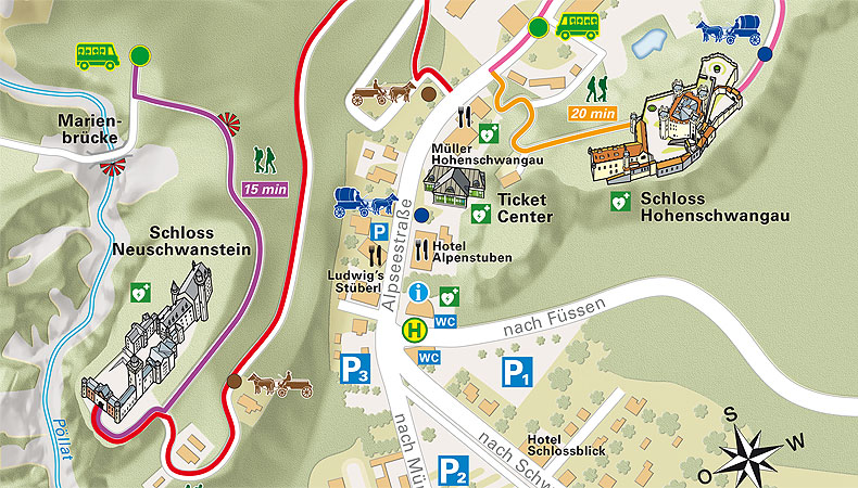 Enlace al mapa de Hohenschwangau